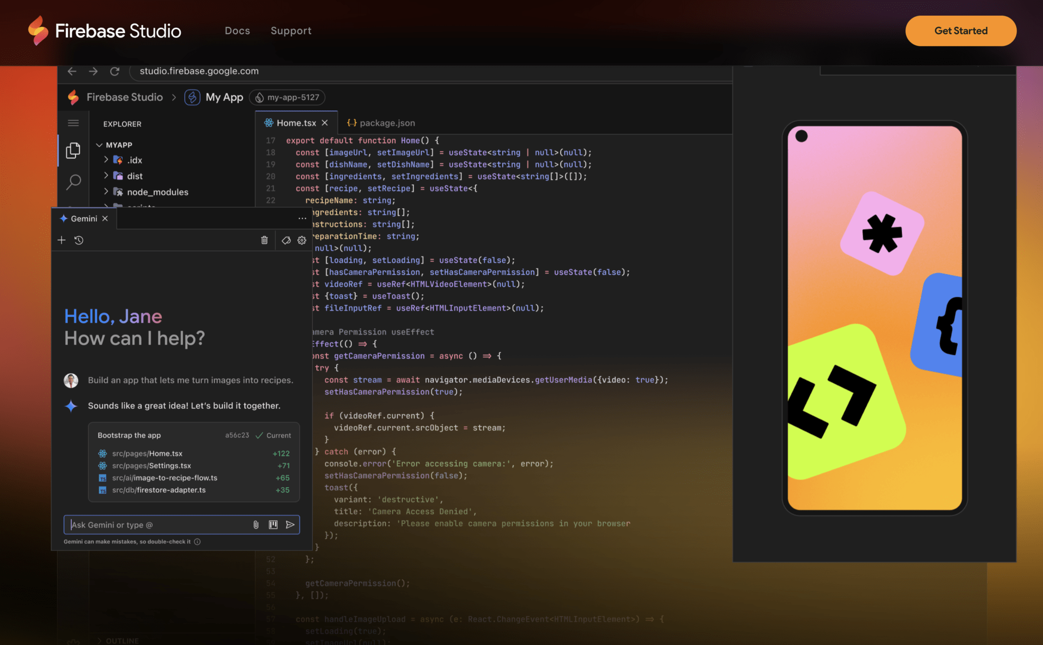 Firebase Studio: The full stack AI App Development workspace